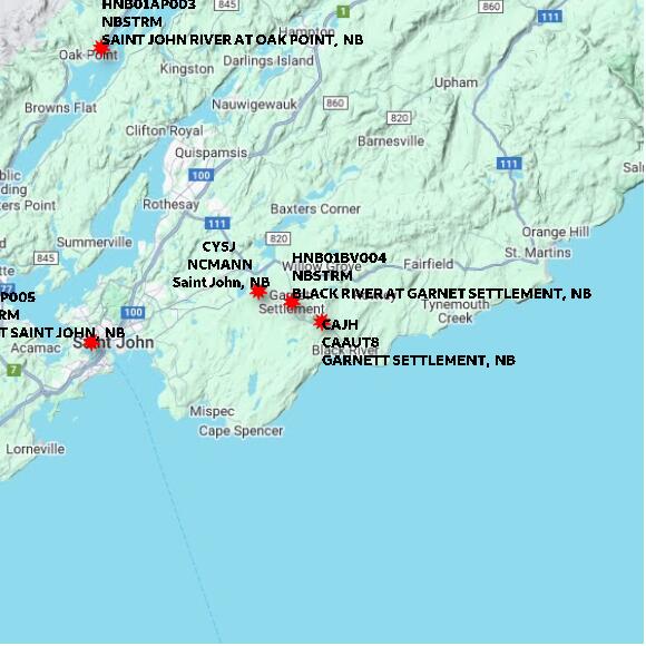 map at zoomlvl 60x60 kilometres for GARNETT SETTLEMENT
