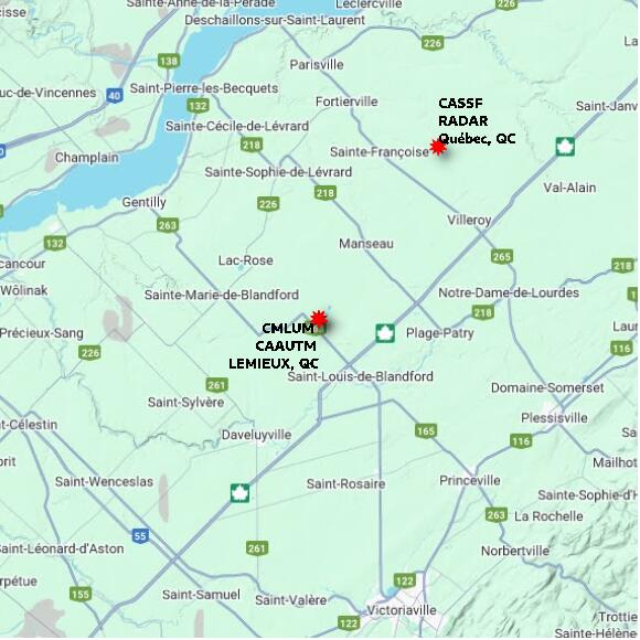 map at zoomlvl 60x60 kilometres for LEMIEUX