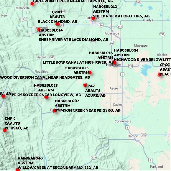 map at zoomlvl 60x60 kilometres for AZURE
