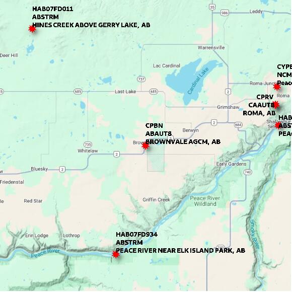 map at zoomlvl 60x60 kilometres for BROWNVALE AGCM