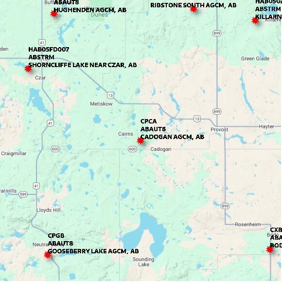 map at zoomlvl 60x60 kilometres for CADOGAN AGCM