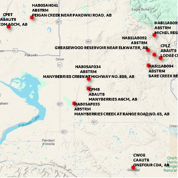 map at zoomlvl 60x60 kilometres for MANYBERRIES AGCM