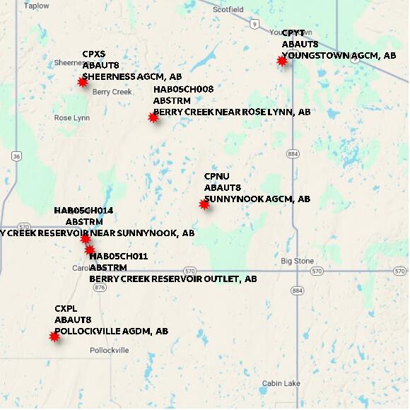 map at zoomlvl 60x60 kilometres for SUNNYNOOK AGCM