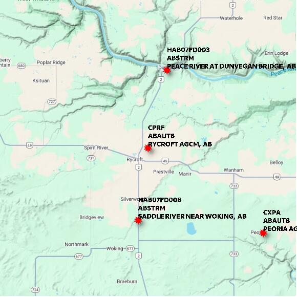 map at zoomlvl 60x60 kilometres for RYCROFT AGCM