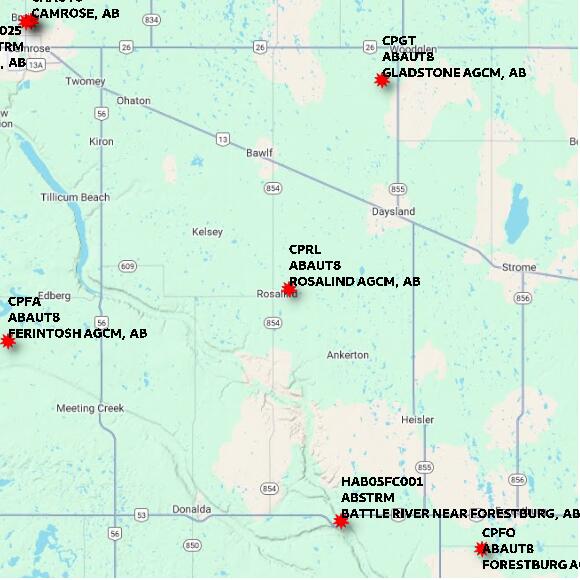 map at zoomlvl 60x60 kilometres for ROSALIND AGCM