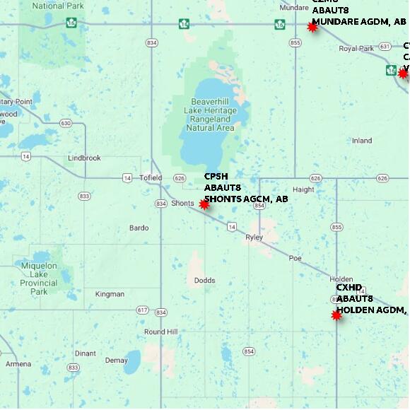 map at zoomlvl 60x60 kilometres for SHONTS AGCM