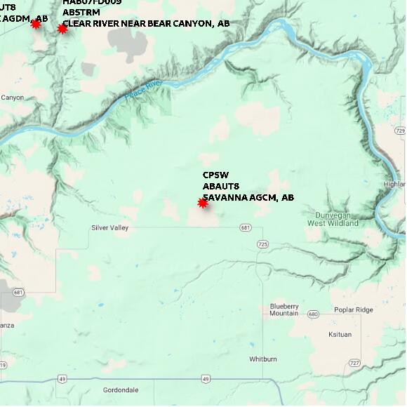 map at zoomlvl 60x60 kilometres for SAVANNA AGCM