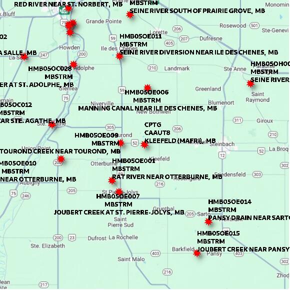 map at zoomlvl 60x60 kilometres for KLEEFELD (MAFRI)