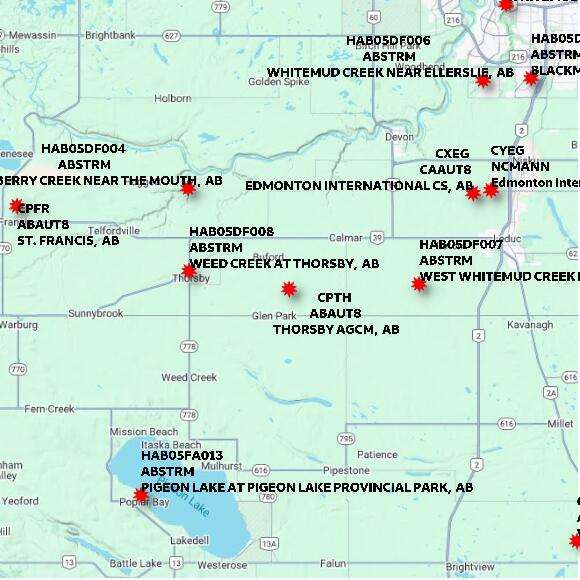 map at zoomlvl 60x60 kilometres for THORSBY AGCM