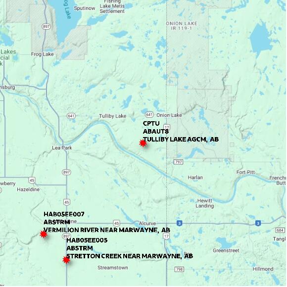 map at zoomlvl 60x60 kilometres for TULLIBY LAKE AGCM