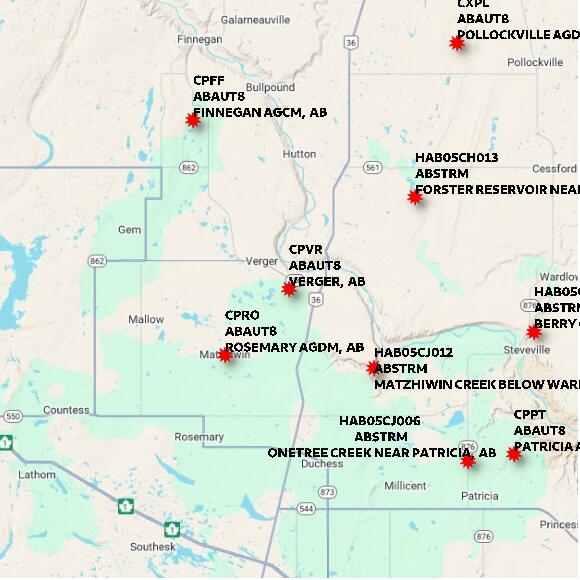 map at zoomlvl 60x60 kilometres for VERGER