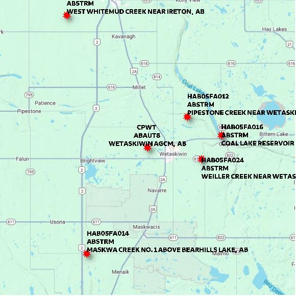 map at zoomlvl 60x60 kilometres for WETASKIWIN AGCM