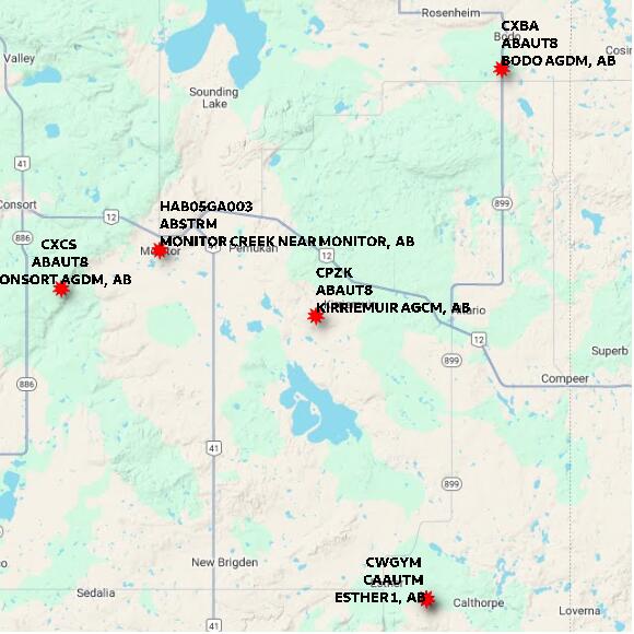 map at zoomlvl 60x60 kilometres for KIRRIEMUIR AGCM