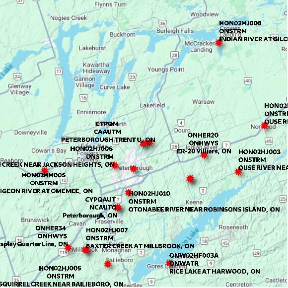 map at zoomlvl 60x60 kilometres for PETERBOROUGH TRENT U