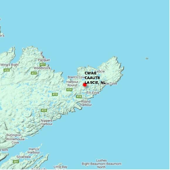 map at zoomlvl 60x60 kilometres for LA SCIE