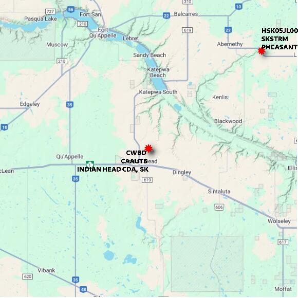 map at zoomlvl 60x60 kilometres for INDIAN HEAD CDA