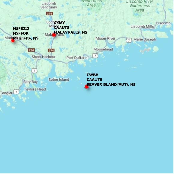 map at zoomlvl 60x60 kilometres for BEAVER ISLAND (AUT)