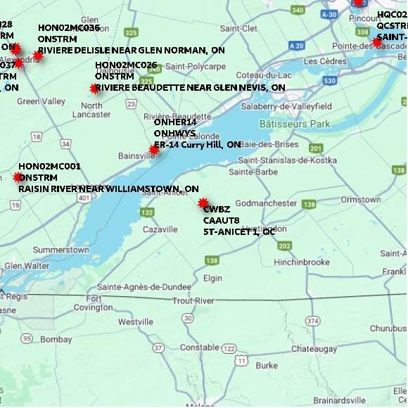 map at zoomlvl 60x60 kilometres for ST-ANICET 1