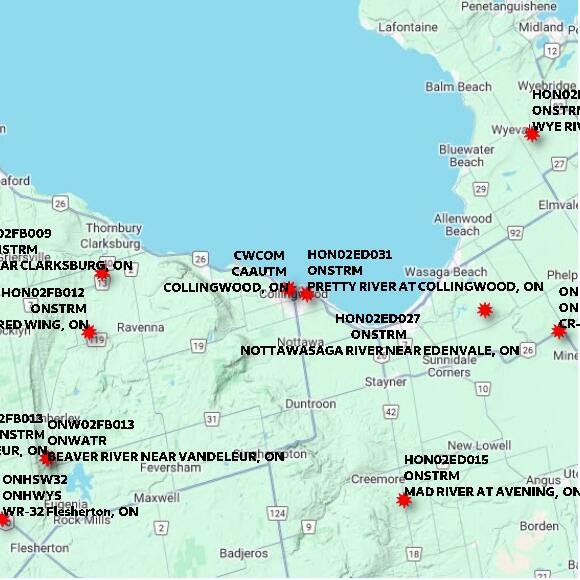 map at zoomlvl 60x60 kilometres for COLLINGWOOD