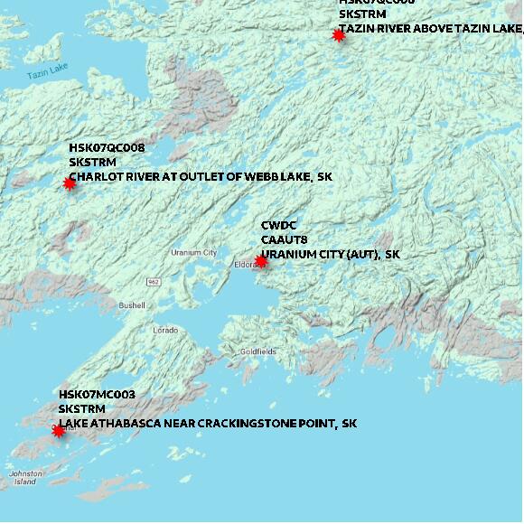 map at zoomlvl 60x60 kilometres for URANIUM CITY (AUT)