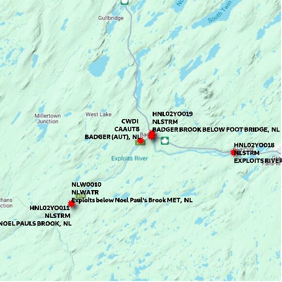 map at zoomlvl 60x60 kilometres for BADGER (AUT)