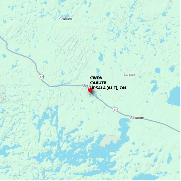 map at zoomlvl 60x60 kilometres for UPSALA (AUT)