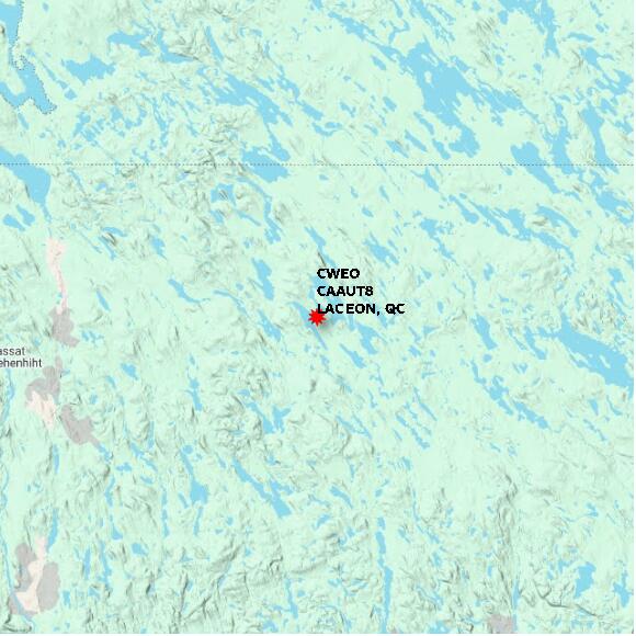 map at zoomlvl 60x60 kilometres for LAC EON