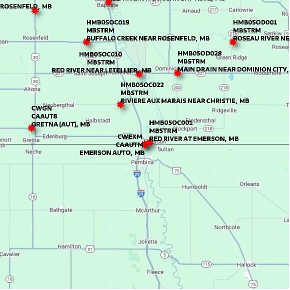 map at zoomlvl 60x60 kilometres for EMERSON AUTO
