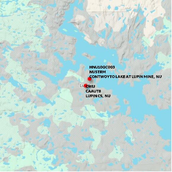 map at zoomlvl 60x60 kilometres for LUPIN CS
