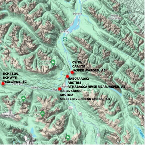 map at zoomlvl 60x60 kilometres for JASPER WARDEN