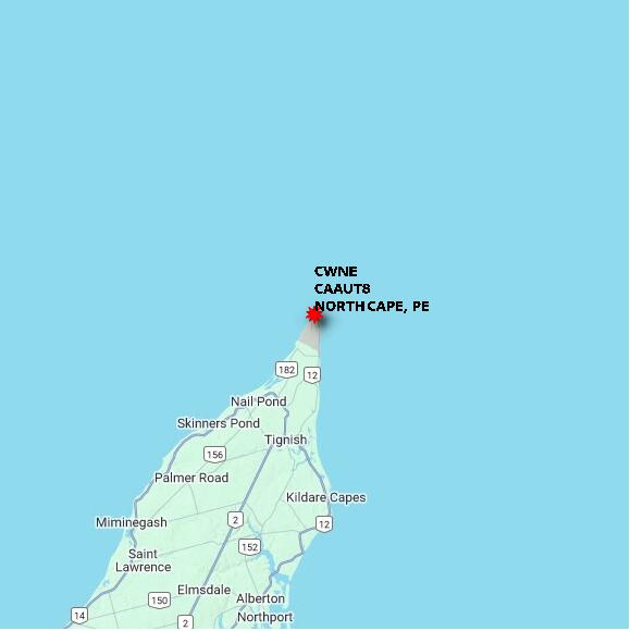 map at zoomlvl 60x60 kilometres for NORTH CAPE