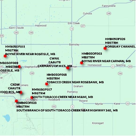 map at zoomlvl 60x60 kilometres for CARMAN U OF M CS