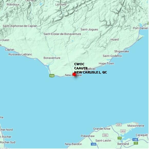 map at zoomlvl 60x60 kilometres for NEW CARLISLE 1