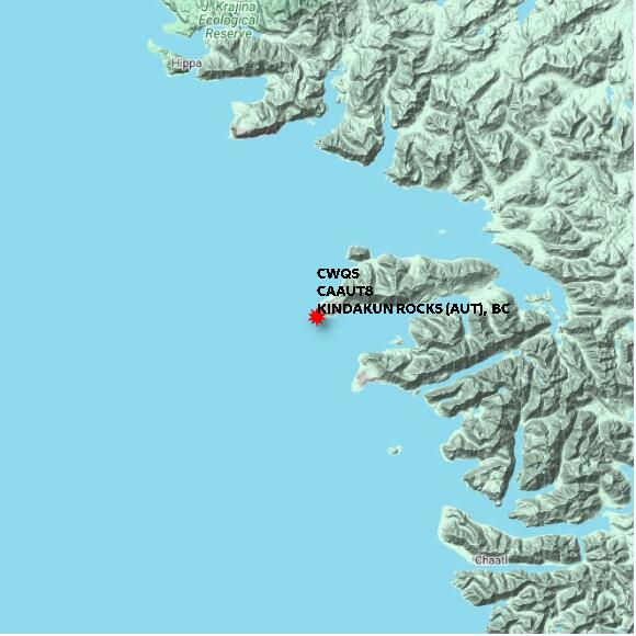 map at zoomlvl 60x60 kilometres for KINDAKUN ROCKS (AUT)