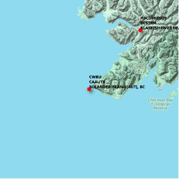 map at zoomlvl 60x60 kilometres for SOLANDER ISLAND (AUT)