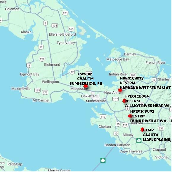 map at zoomlvl 60x60 kilometres for SUMMERSIDE