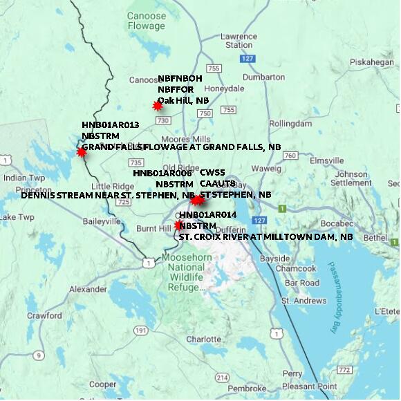 map at zoomlvl 60x60 kilometres for ST STEPHEN