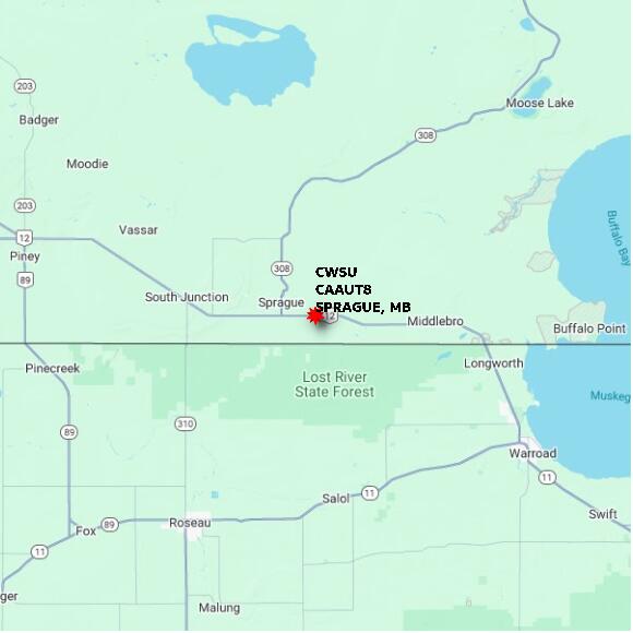 map at zoomlvl 60x60 kilometres for SPRAGUE