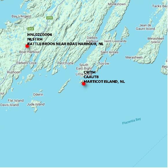 map at zoomlvl 60x60 kilometres for MARTICOT ISLAND