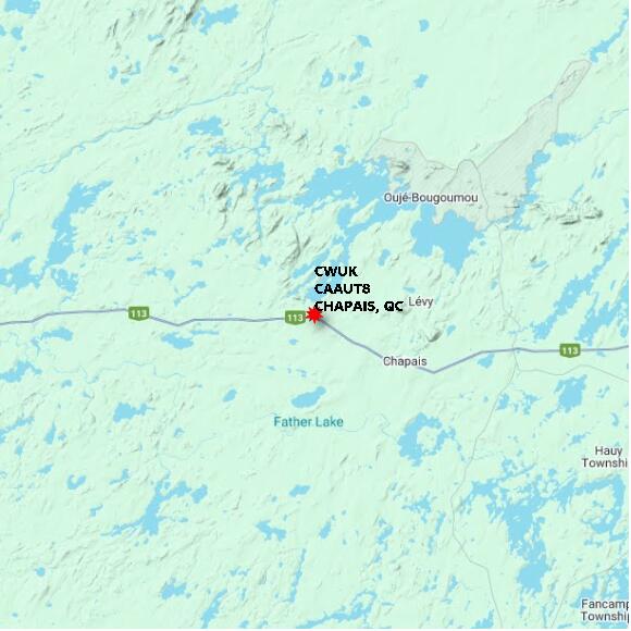 map at zoomlvl 60x60 kilometres for CHAPAIS