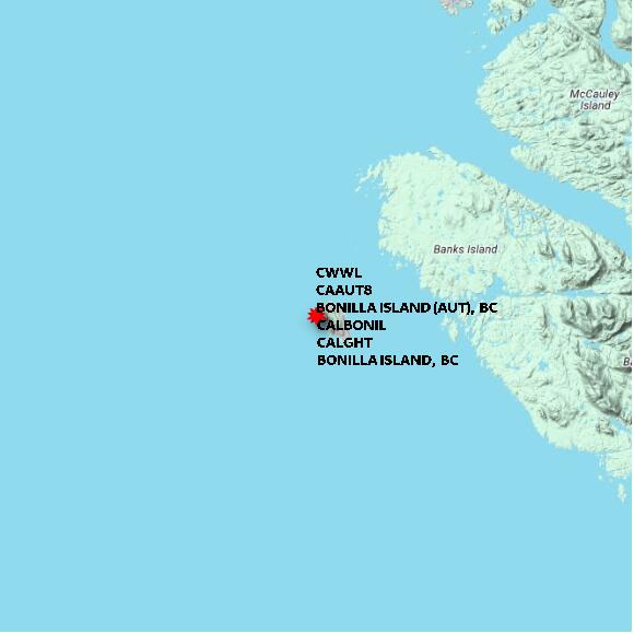 map at zoomlvl 60x60 kilometres for BONILLA ISLAND (AUT)