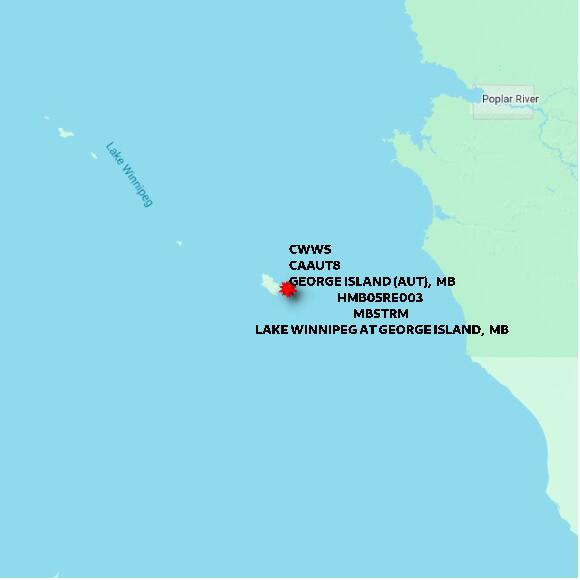 map at zoomlvl 60x60 kilometres for GEORGE ISLAND (AUT)