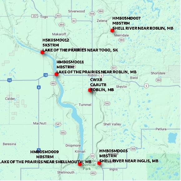 map at zoomlvl 60x60 kilometres for ROBLIN