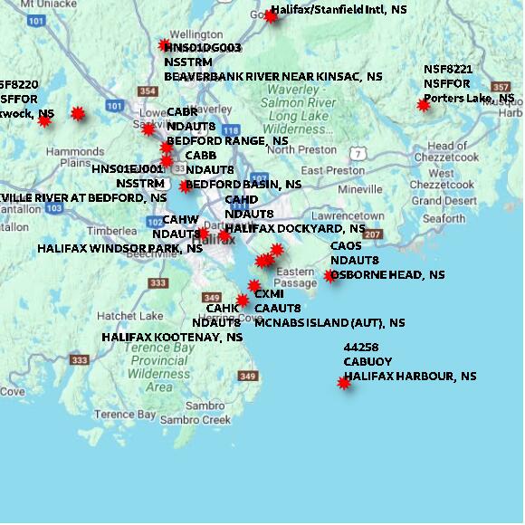 map at zoomlvl 60x60 kilometres for SHEARWATER JETTY