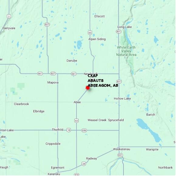 map at zoomlvl 60x60 kilometres for ABEE AGDM