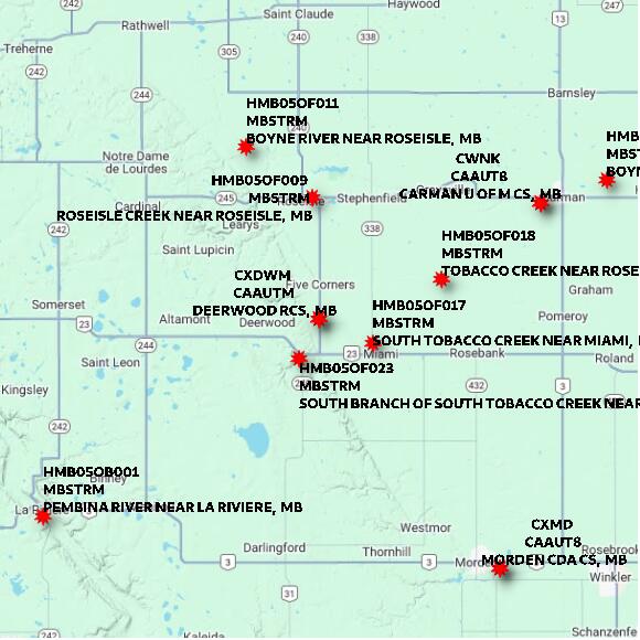 map at zoomlvl 60x60 kilometres for DEERWOOD RCS