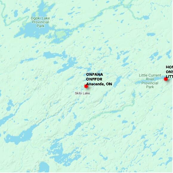 map at zoomlvl 60x60 kilometres for Anaconda
