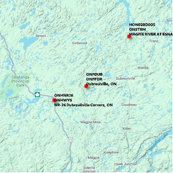 map at zoomlvl 60x60 kilometres for Dubreuiville