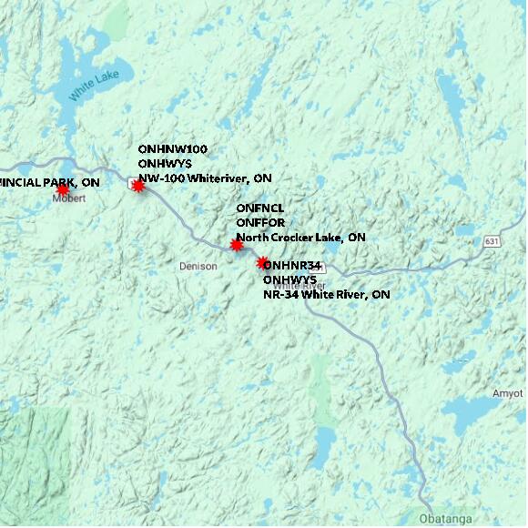map at zoomlvl 60x60 kilometres for NR-34 White River