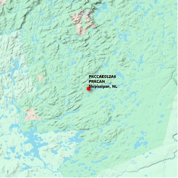 map at zoomlvl 60x60 kilometres for Shipissipan